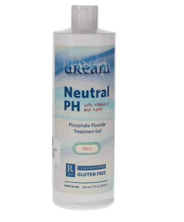 Fluoruro de Sodio. Para prevención de caries. Acidulado al 2%. En gel de sabor. Envase con 480 ml.